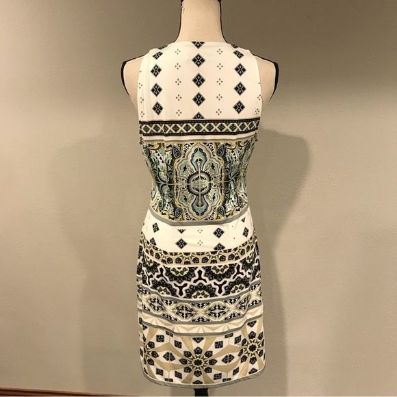 Hale Bob v-neck sleeveless beaded neckline midi dress size M - Picture 5 of 9